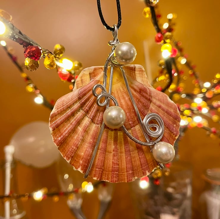Seashell Pendant, Shell Necklace, Shell Pendant... - Folksy