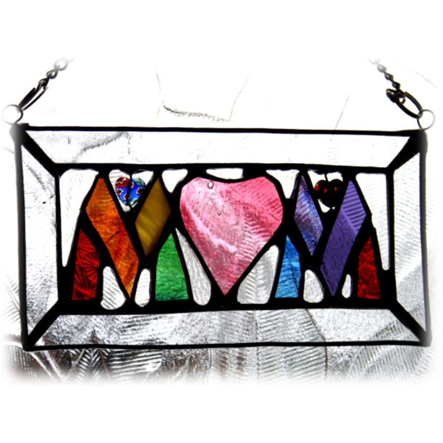Mum Stained Glass Suncatcher Sign Handmade Mother's Day Mothers