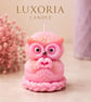 Pink Owl Candle Handmade Owl Candle Cute Animal Candle Baby Shower Gift Nursery 