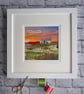 Textile landscape sunset picture …. Sunsets are nature's poetry - Image 7