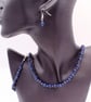 Lapis Lazuli and Sodalite Necklace Bracelet and Earrings Set, Jewellery Set - Image 5