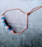 Blue Diamond Crystal Sparkle Necklace 18-20 Inch, Blue Crystal Jewellery Set - Image 5
