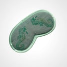 Mint Green Seahorses Linen Lavender Infused Eye Mask