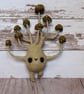 Spun Cotton Brown Multi Mushroom Art Doll