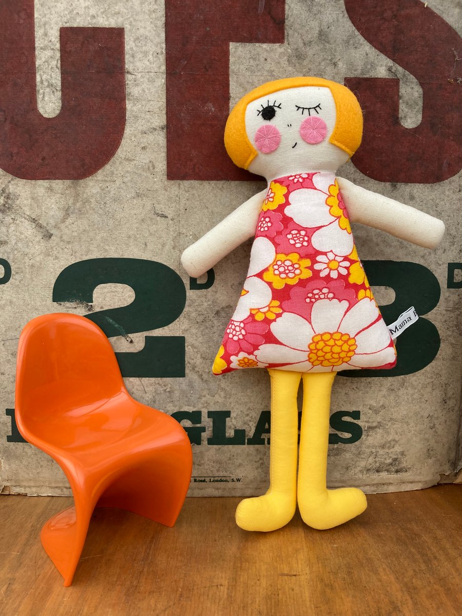 Polly Dolly the Handmade Cloth Doll