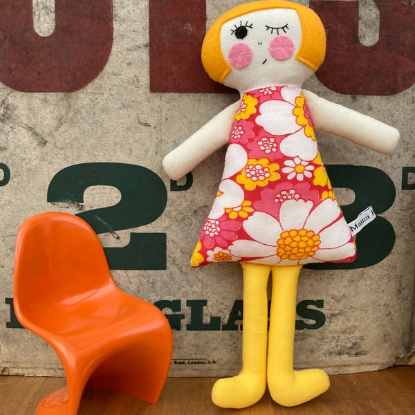 Polly Dolly the Handmade Cloth Doll