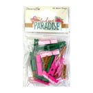 Dovecraft Collections 'Finding Paradise' Set of 35 Mini Wooden Pegs