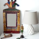 Artisan Hand Crafted and Painted Harlequin Jester Mirror No.10