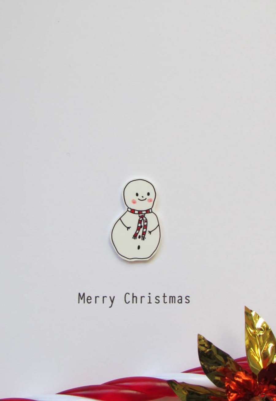 Christmas card - snowman