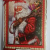 3D Luxury Handmade Christmas Card Traditional Santa with Sack of Presents