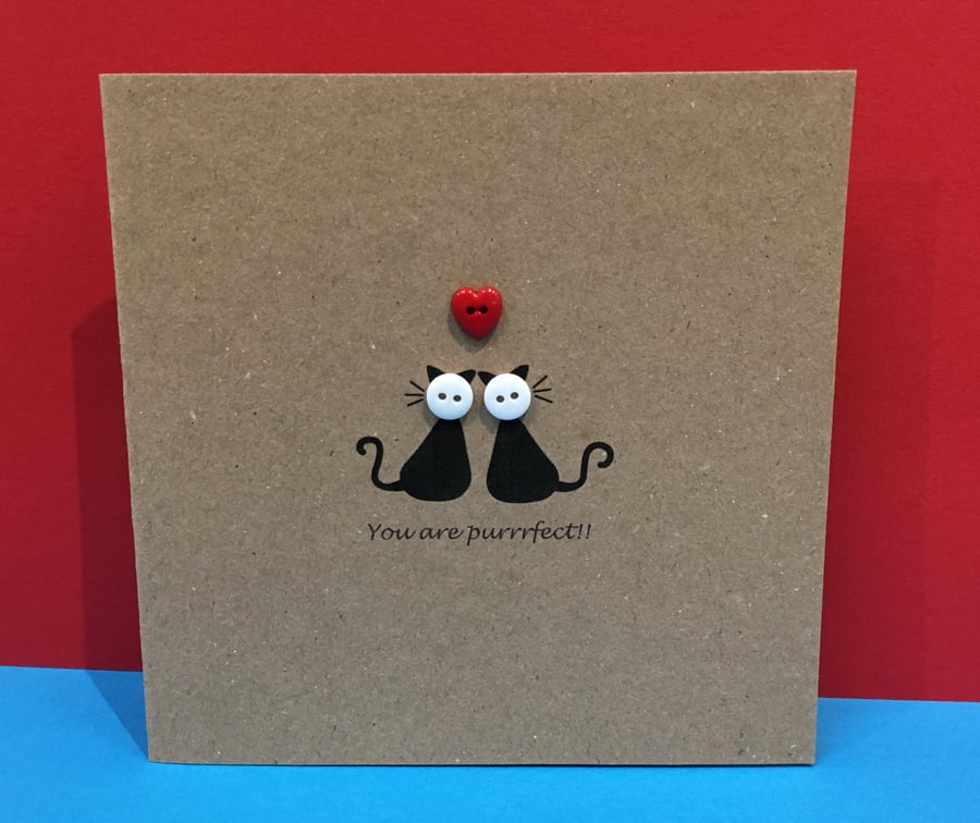 Cute Cat Valentine's Day Card