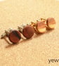 Handmade Wooden Cufflinks with Silver or Gold Fastenings - Image 5