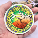Stag Celtic Knot Coaster