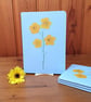 A5 Buttercup Flower Notebook, Pressed Flower Printed Design, Lined
