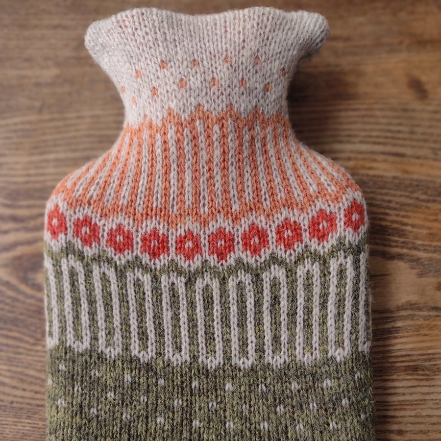 1L hot water bottle cover Olive