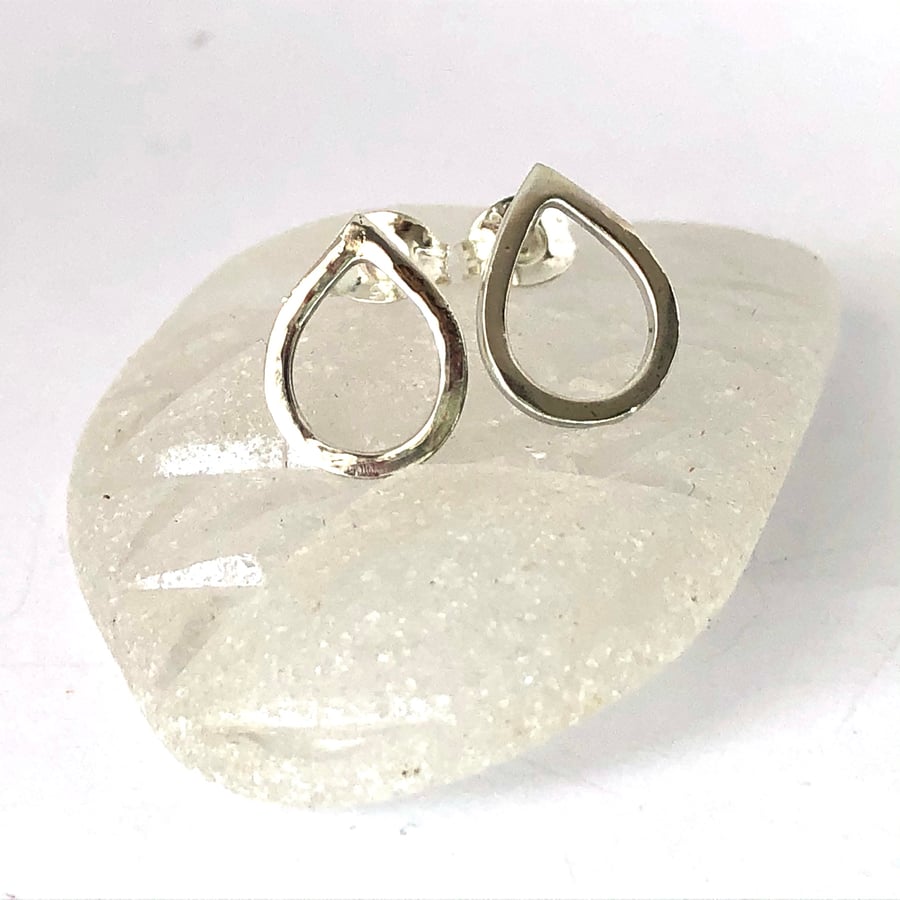 Sterling Silver droplet studs