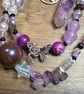 Handmade Amethyst Point Phone Charm, Moon Pentagram Fairy Beads Accessory - Image 4