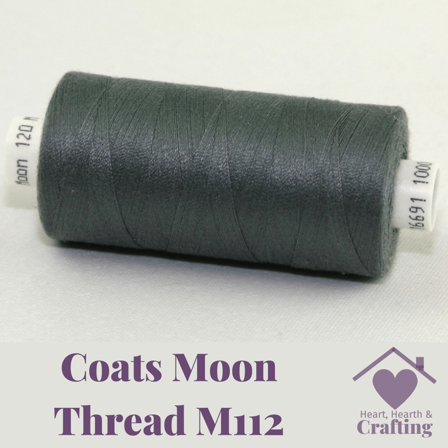 Sewing Thread Coats Moon Polyester – Grey M112