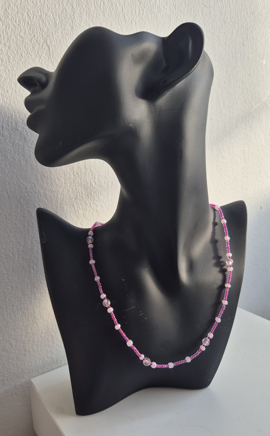 Handmade Pink necklace