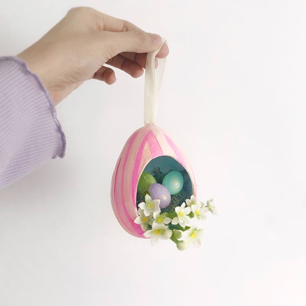 Pink Hanging Easter Ornament