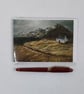 Tyddyn, Welsh Crofting Cottage Greeting Card Printed from Original Artwork - Image 2