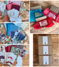 Set of Three Children's Christmas Card Making Kits. Christmas Craft Kits 