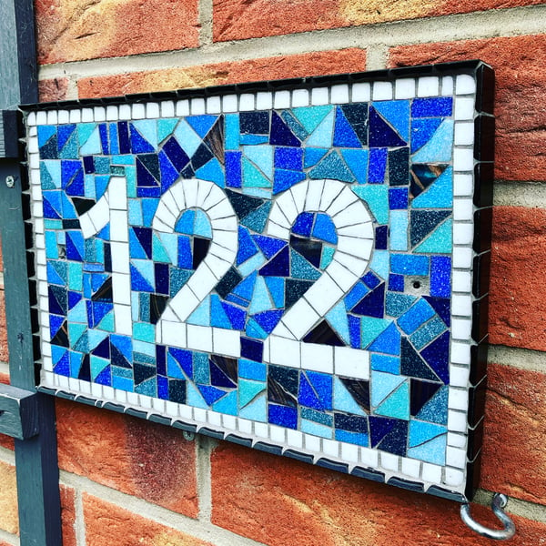 Personalized Mosaic House Numbers: Your Signature on a Stunning Canvas
