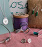 Sewing Hoop Necklace - Silver Embroidery Hoop Pendant - Gift for Sewing Lovers - Image 6