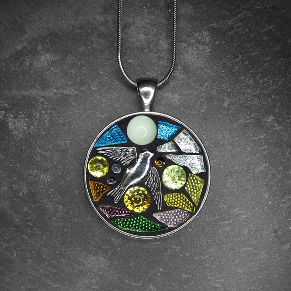 'Flying High' - Mosaic Pendant