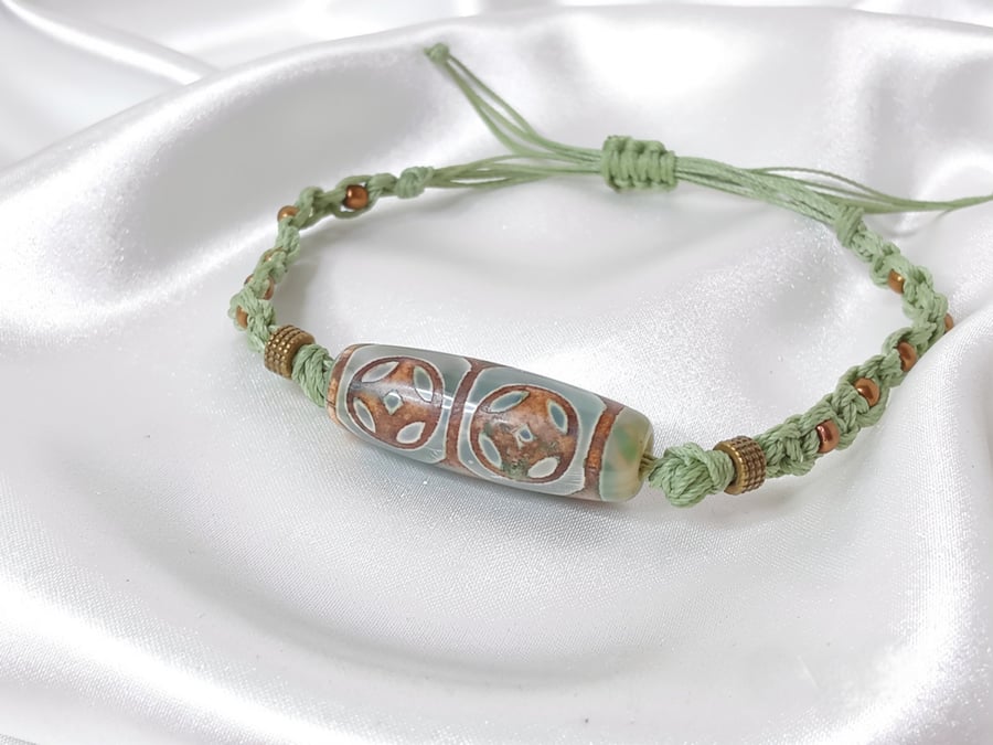 DZI Agate Stone Bracelet
