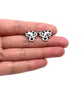 Dalmatian Dog Stud Earrings - Handmade