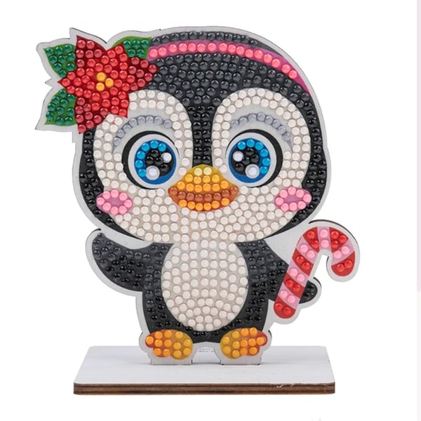 Penguin stand up diamond painting kit