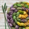 Merino Silk Linen Spinning fibre 100g Summer Storms