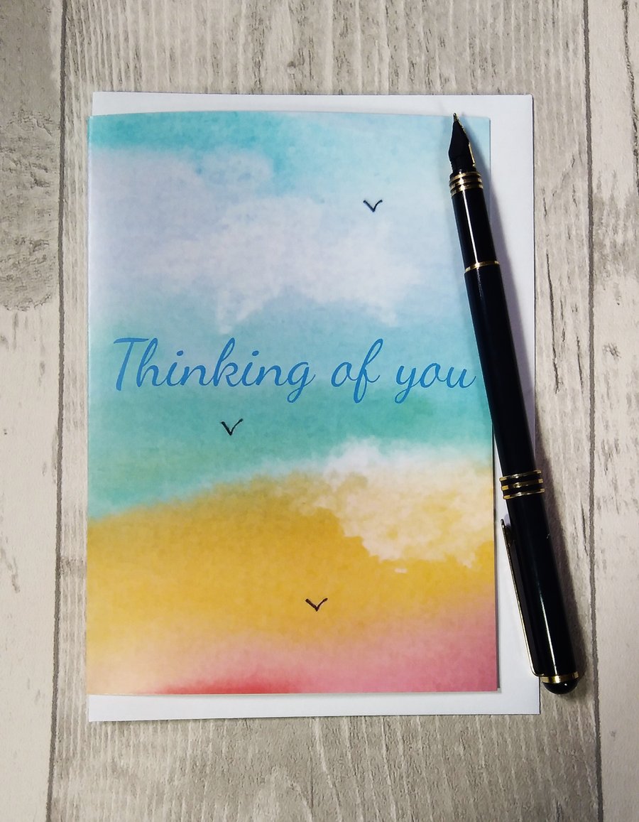 Thinking of you sympathy card. Bereavement card. Thinking of you.