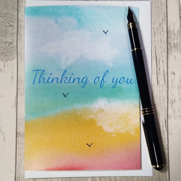 Thinking of you sympathy card. Bereavement card. Thinking of you.