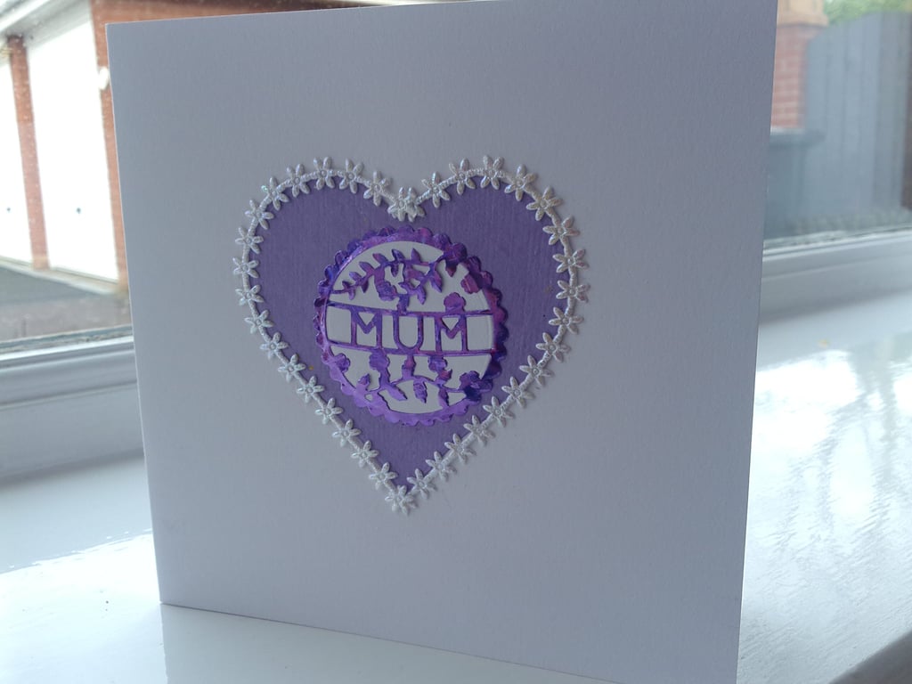 Mum heart card