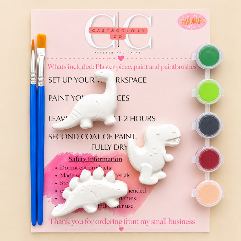Plaster Painting kit for kids, Creative Craft Activity, Paint your own