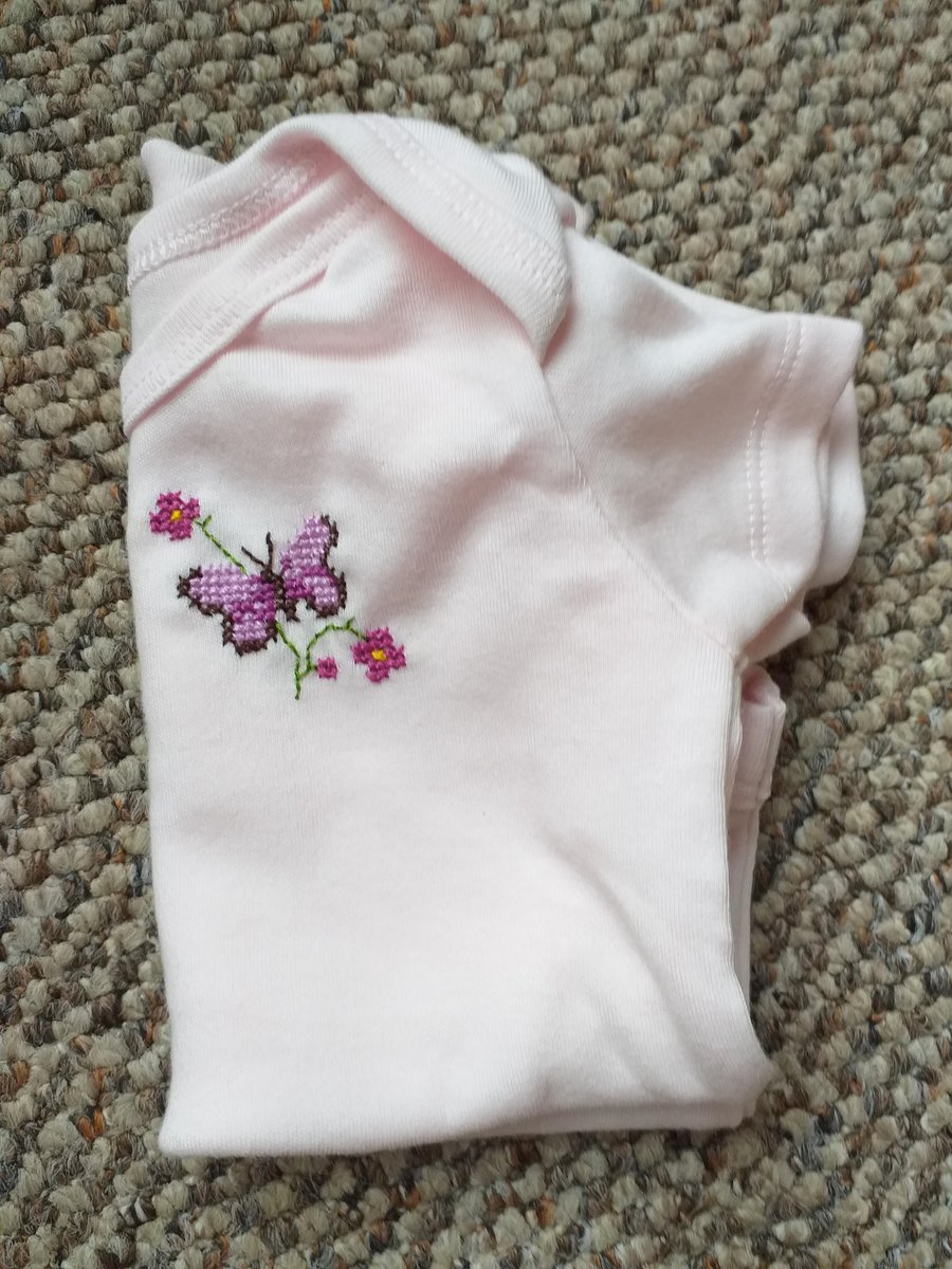 Butterfly Baby Vest age 0-3 months