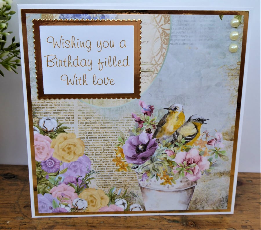 C3642 - Wishing you a birthday filled with love - Card