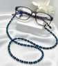 Glasses Chain made with colourful wooden Heishi Beads.