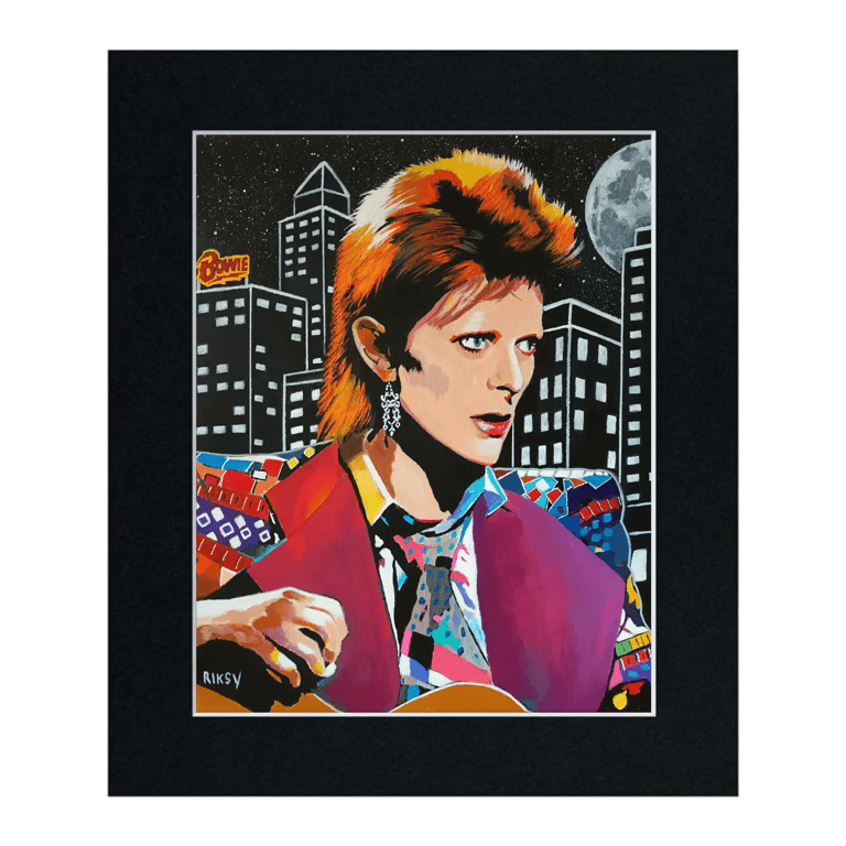 DAVID BOWIE - NEW YORK - Art Print with Mount