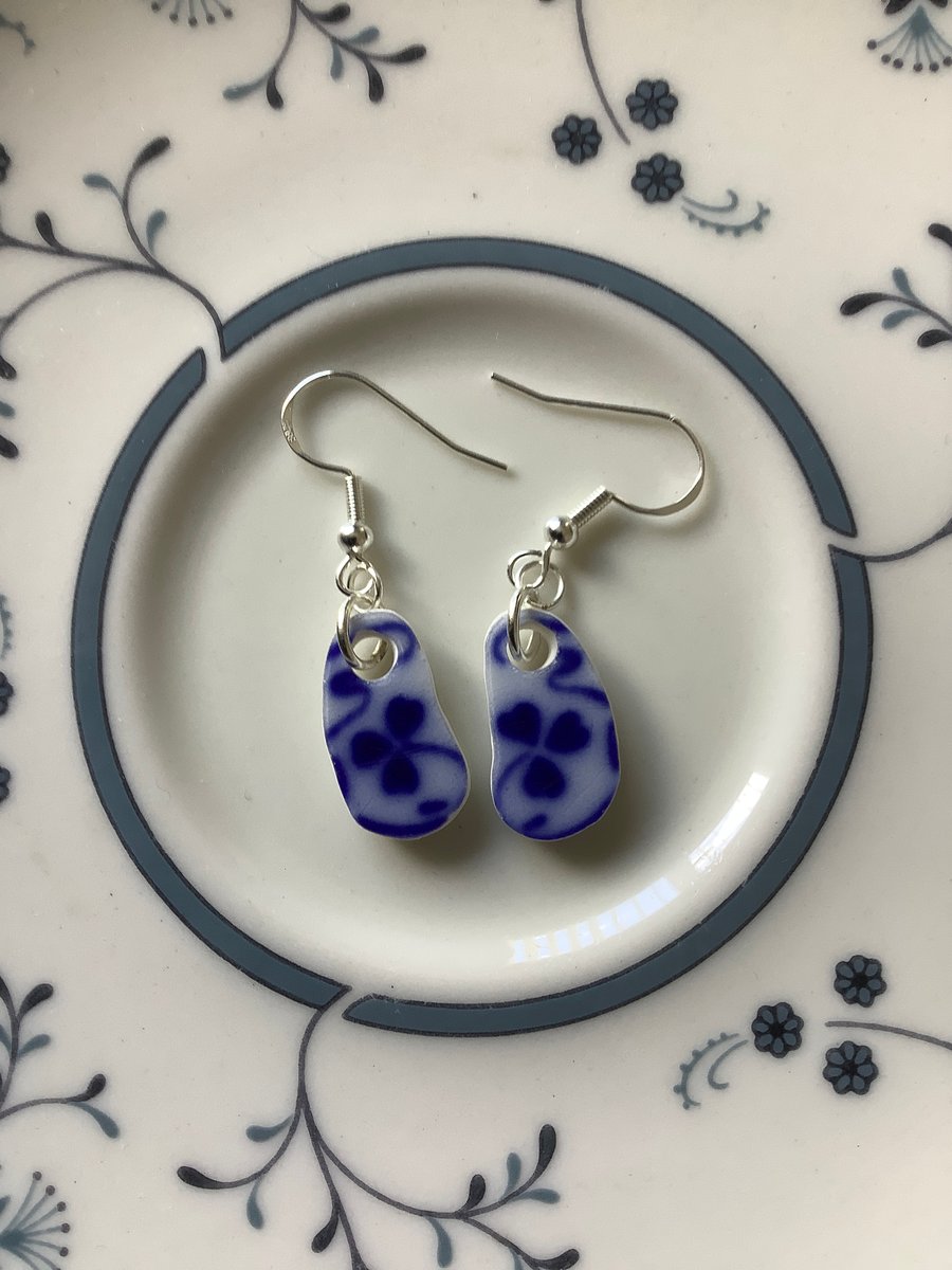 Handmade Unique Earrings, Eco Friendly Gifts, Recycled Ceramic, zero waste