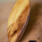Handmade Hawthorn Wood Kilt Pin — 5th Anniversary Gift, Surfboard Lapel Pin