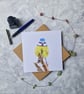 Pack of 3 cards: Barn owls, bumblebee & blue tit. - Image 5