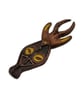 Kwele Ekuk mask fridgemagnet, African tribal art decor, spirits of the forest,  - Image 2