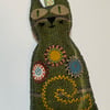 Cat shaped , Krazy Katz, dried lavender filled hanging house decoration