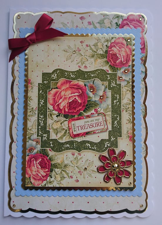 Kindness Card You Are My Treasure Thank You Any Occasion Happiness