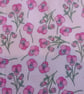 Liberty Tana Lawn Fabric 10inch Square - ROS Pink Floral Pansy