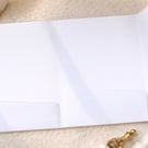Handmade Tri-Fold Card Envelope Upgrade, Thick Cardstock Wedding Stationery