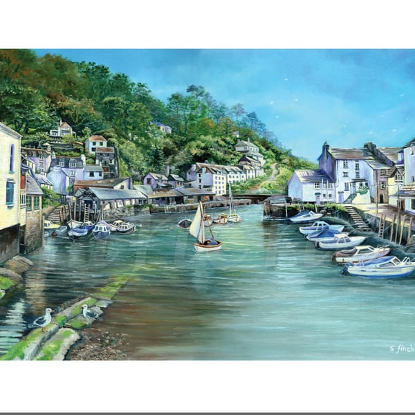 Dreams of Polperro - Greeting Card